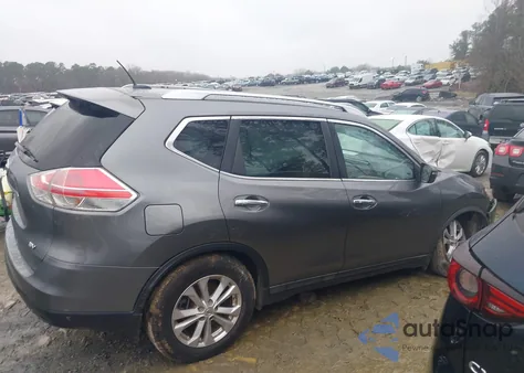 2015 Nissan Rogue Sv z USA, uszkodzony, nr VIN KNMAT2MT7FP559542